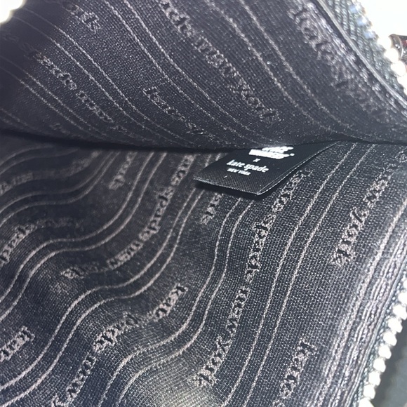 kate spade NWT $158 MSRP Space Invaders Glitter Patent Leather Wristlet - Picture 11 of 12